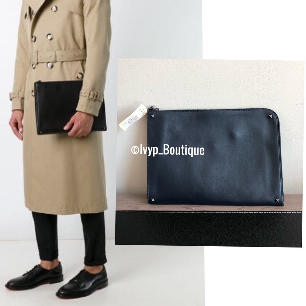 Valentino Garavani Stud Document Case